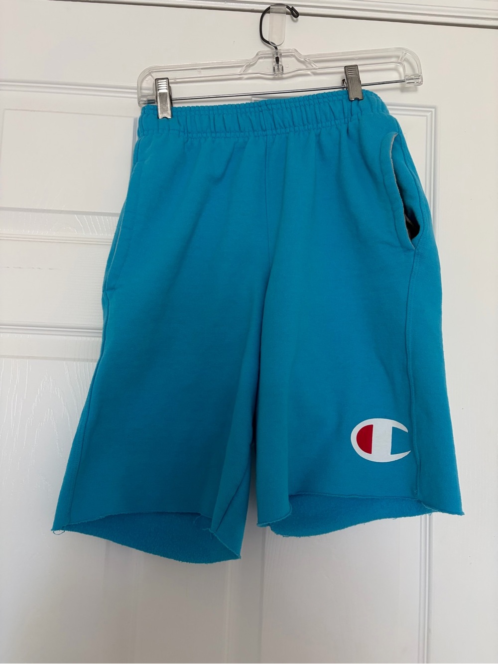 Champion Turquoise Athletic Shorts with Logo